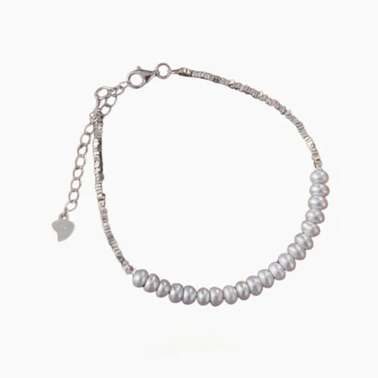 Bracelet de perles plates | Nacre