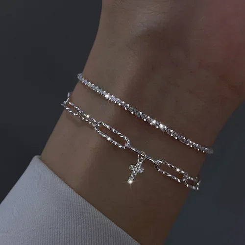 Bracelet jonc en perles | Nacre